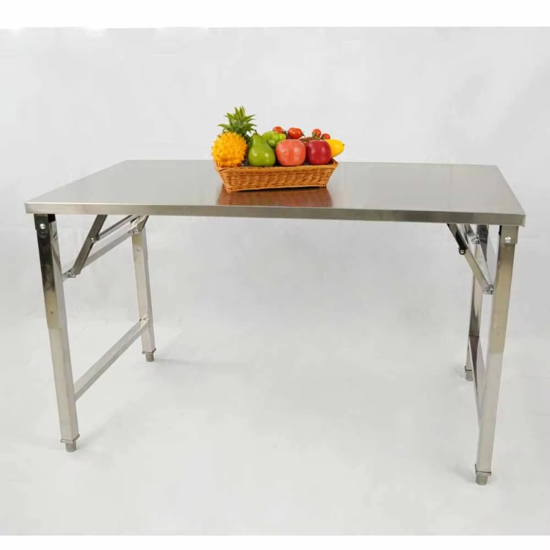 Outdoor Furniture Easy To Clean - طاولة طعام قابلة للطي من الفولاذ