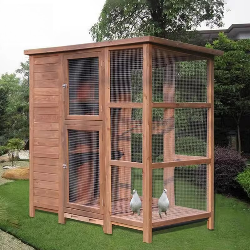 Outdoor Furniture Easy To Clean - قفص طيور خشبي كبير للاستخدام الخارجي