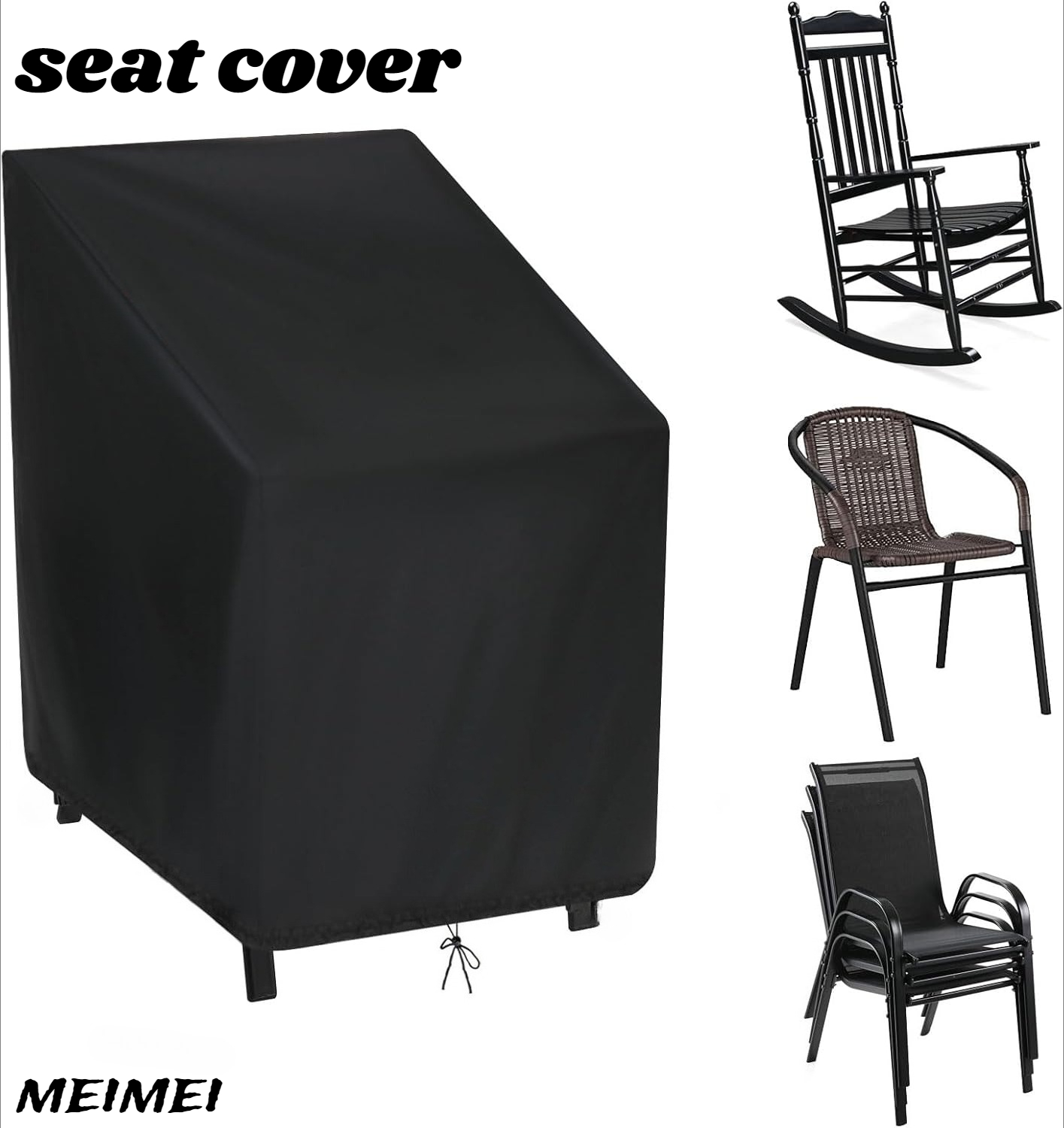 Outdoor Furniture Quality - مكدسة كرسي غطاء غبار حقيبة التخزين