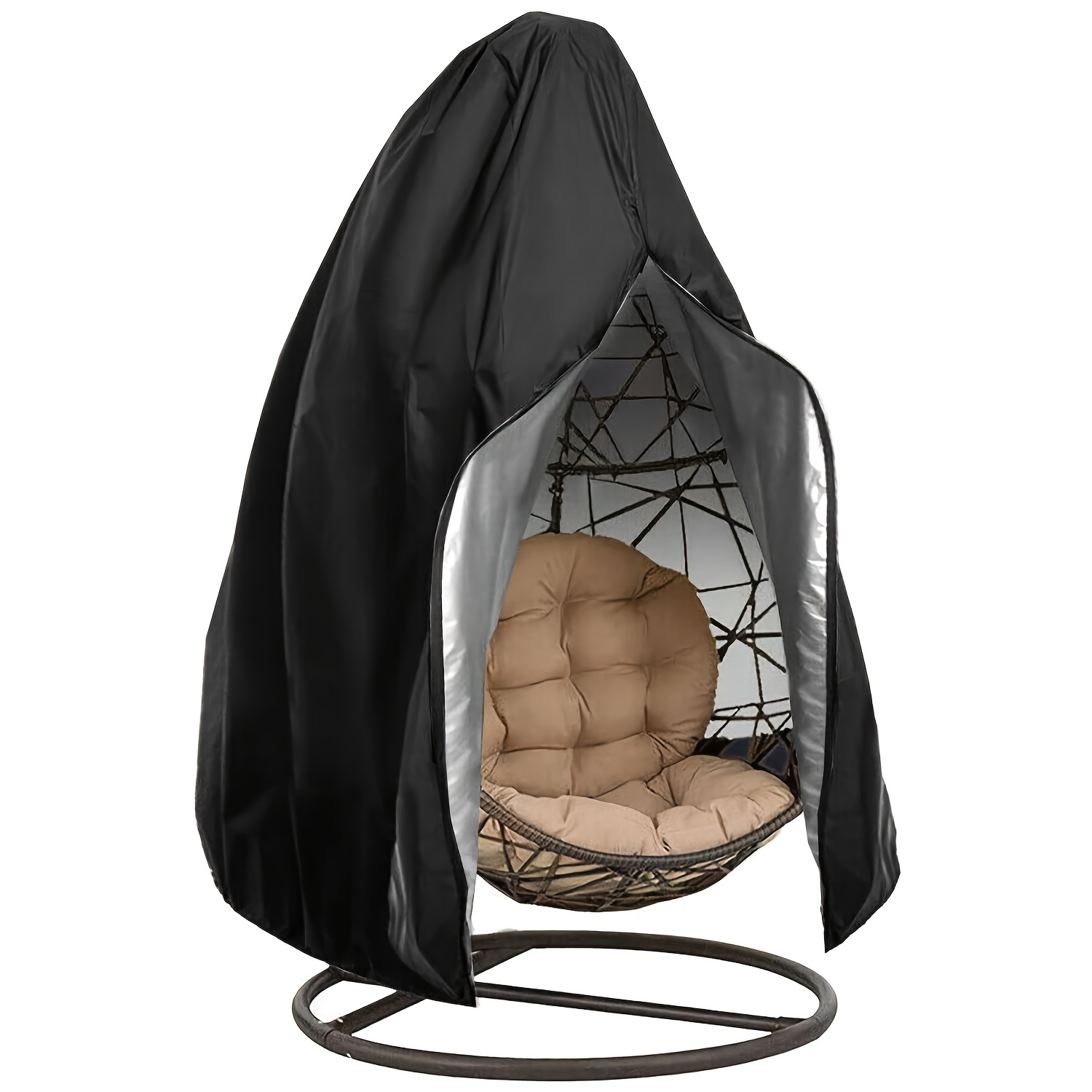 غطاء كرسي بيضاوي معلق للحديقة  - مراجعة Outdoor Furniture Rocking Chair وسعره