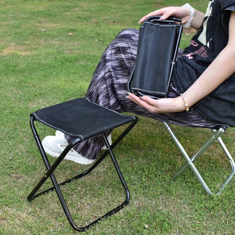كرسي تخييم محمول قابل للطي خفي - مراجعة Outdoor Furniture Rocking Chair وسعره