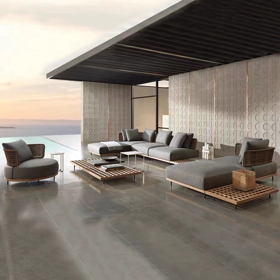 طقم أريكة حديقة عصري، أثاث خار - مراجعة Outdoor Furniture Teak وسعره