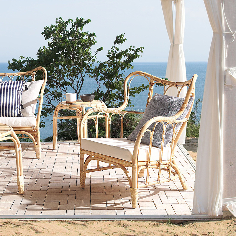 أريكة من الروطان الطبيعي للاست - مراجعة Outdoor Furniture Indonesia وسعره