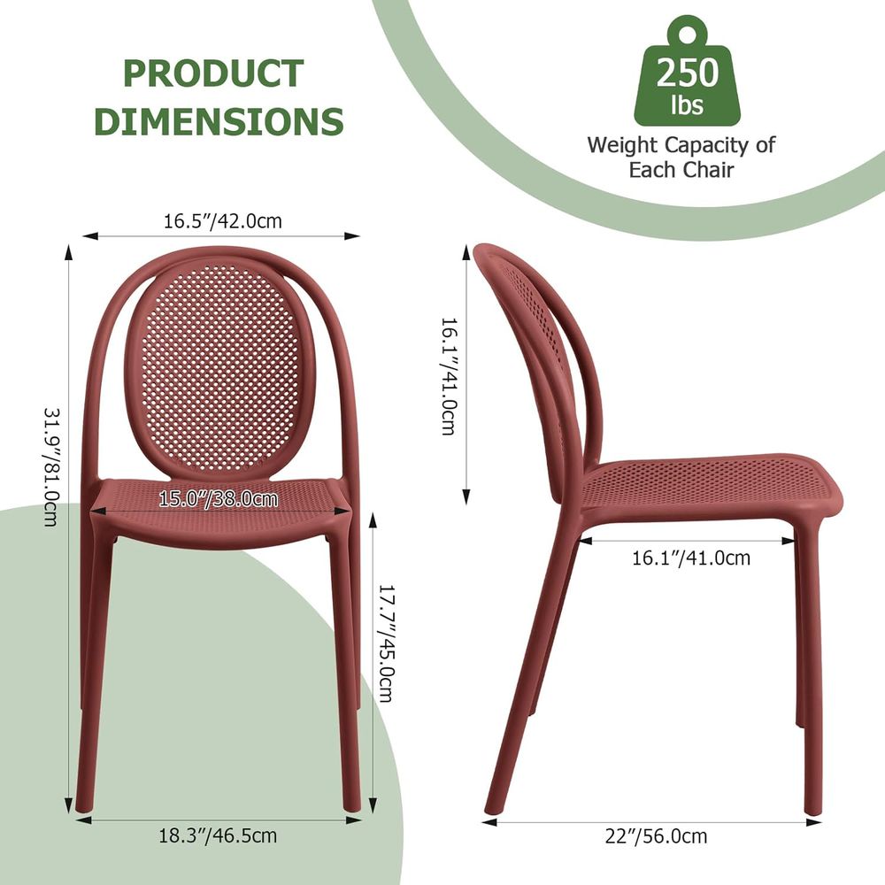 مجموعة من 6 كراسي طعام قابلة ل - مراجعة Outdoor Furniture Easy To Clean وسعره