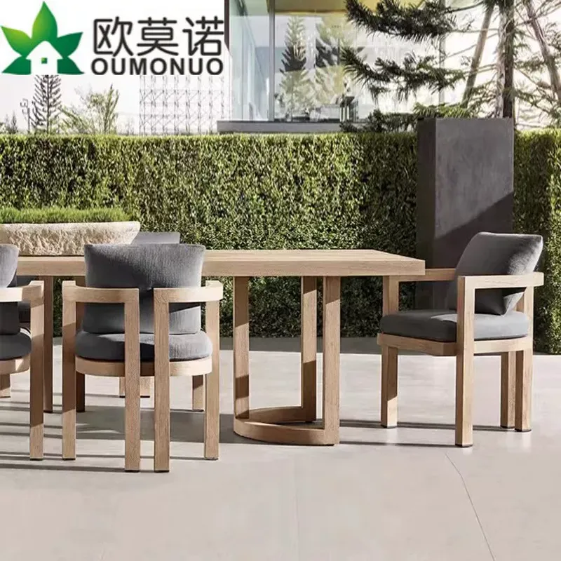 طقم طعام خشبي خارجي بتصميم نور - مراجعة Outdoor Furniture Teak وسعره