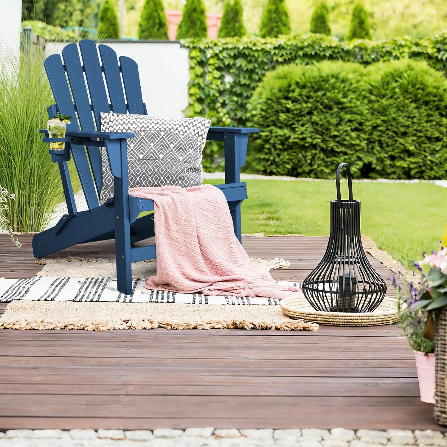 كرسي أديرونداك قابل للطي كبير  - مراجعة Outdoor Furniture Easy To Clean وسعره