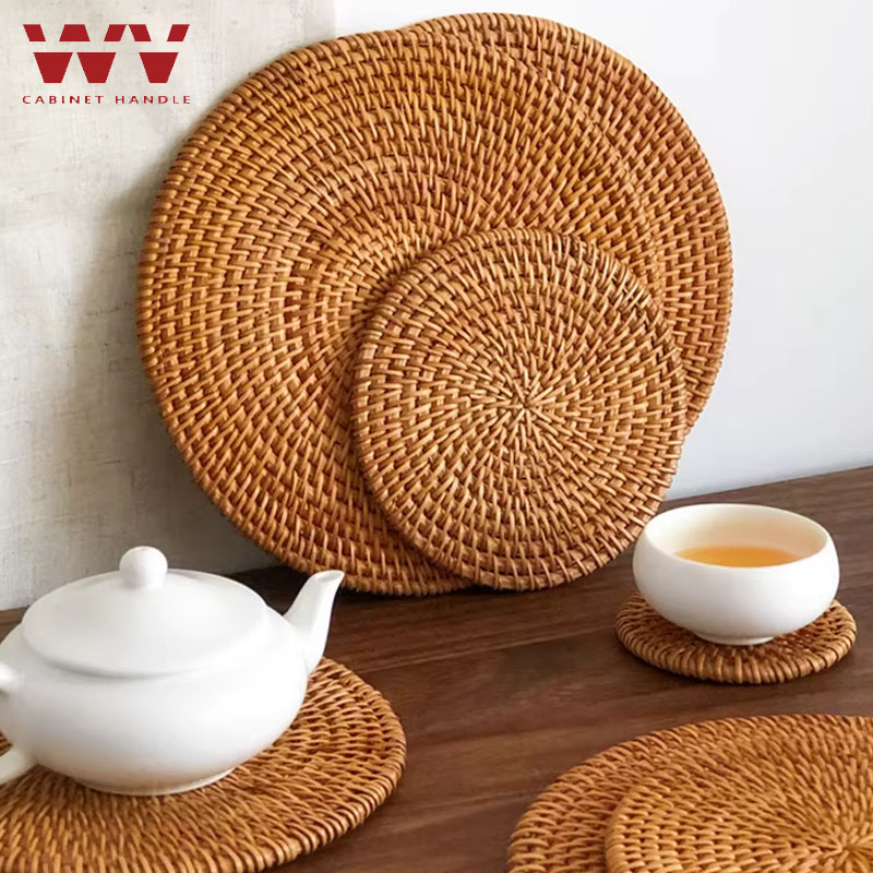 سجادات طاولة مستديرة منسوجة يد - مراجعة Outdoor Furniture Cafe وسعره