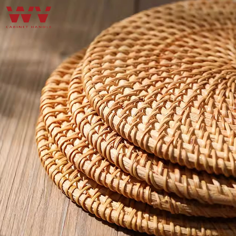 سجادات طاولة مستديرة منسوجة يد - مراجعة Outdoor Furniture Cafe وسعره